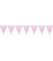 Bolsa gallardete rosa bebé 25 metros